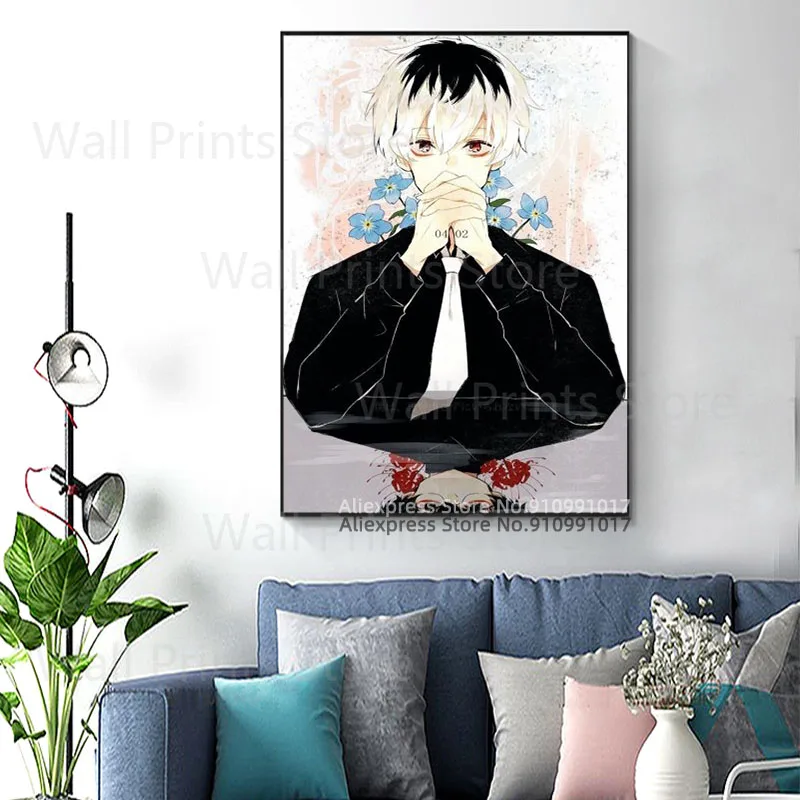 Аниме okyo Ghoul Haise Sasaki Ken Kaneki Картина на холсте настенные художественные плакаты