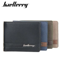 baellerry men wallets slim short wallet with zipper coin pocket id card credit card holder passport cover classic wallet for man