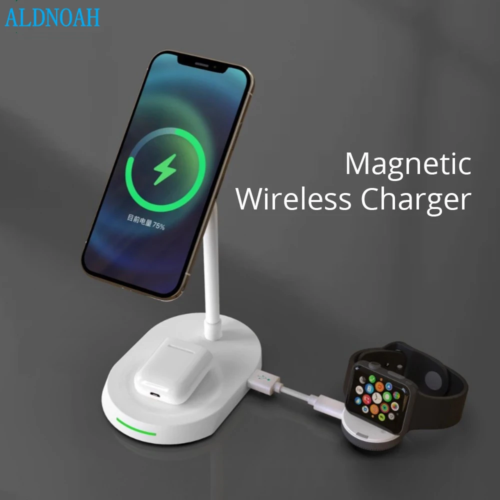 Беспроводное зарядное устройство 3 в 1 для iPhone 13 12 Pro MAX, 20 Вт