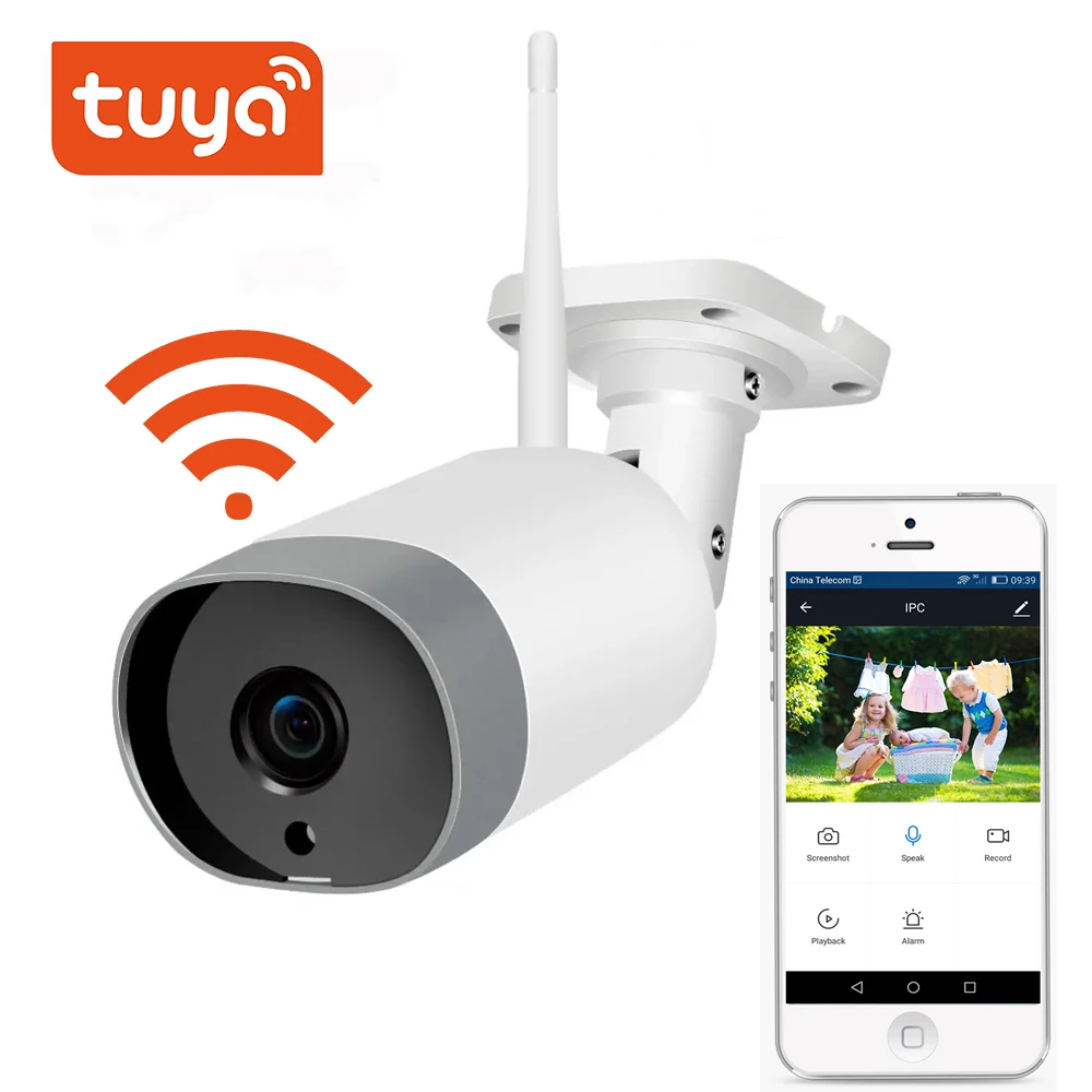 Tuya WiFi камера 1080P Поддержка Google Home Amazon Alexa беспроводная домашняя охранная уличная