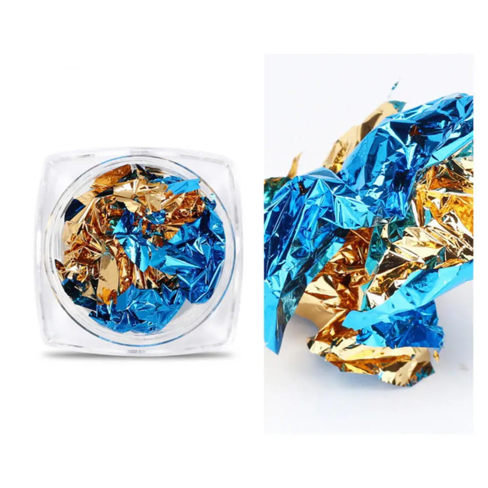 1 коробка золотистая и серебристая нестандартная алюминиевая фольга бумажная