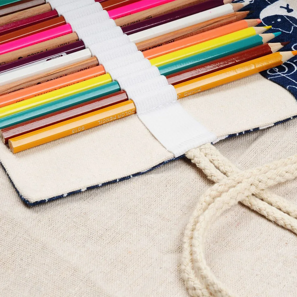 Милый чехол для карандашей с изображением мультяшного кота рулонная занавеска