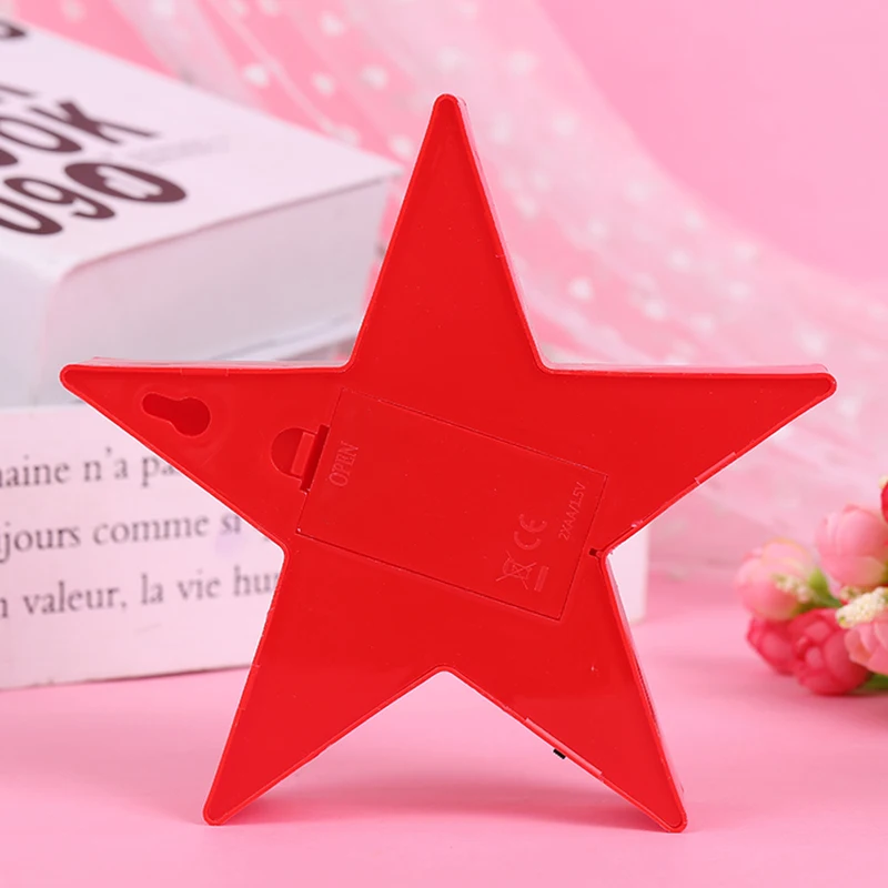 Маленькая светодиодсветодиодный настольная лампа в форме звезды Ночной