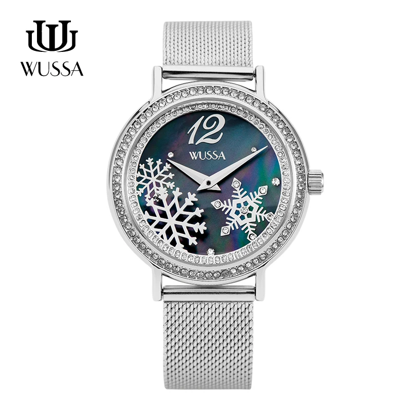 WUSSA Снежная серия кварцевые часы для женщин - Color: Q0-CLJH-61BA