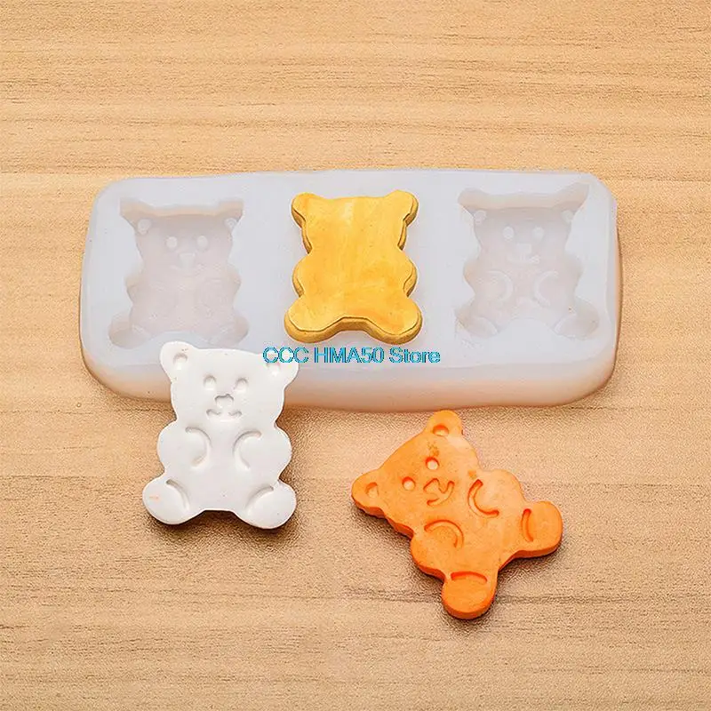 

Bear Biscuit Silicone Candle Mold Diy Animal Shape Plaster Craft Soap Making Mousse Chocolate Bake Mould Handmade Home Decora
