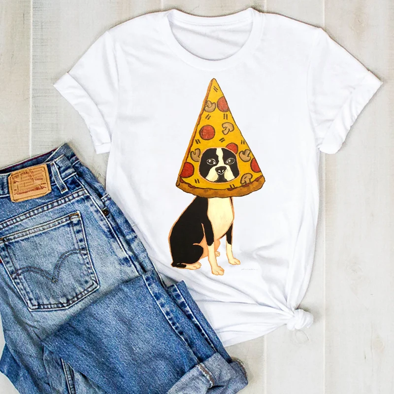 Женская летняя футболка с коротким рукавом и графическим принтом|Футболки| |