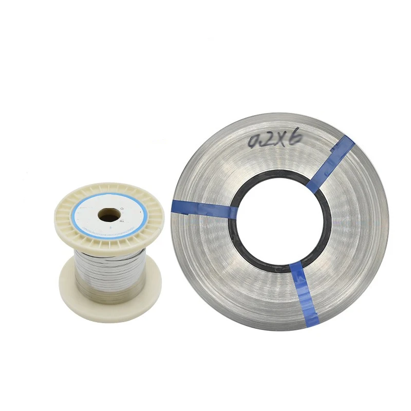 

10M 0.1-0.5mm Flat Resistance Wires Cr20Ni80 Heating Wire Electric Nichrome Chromium Wire Industry Supplies for Vacuum Packing