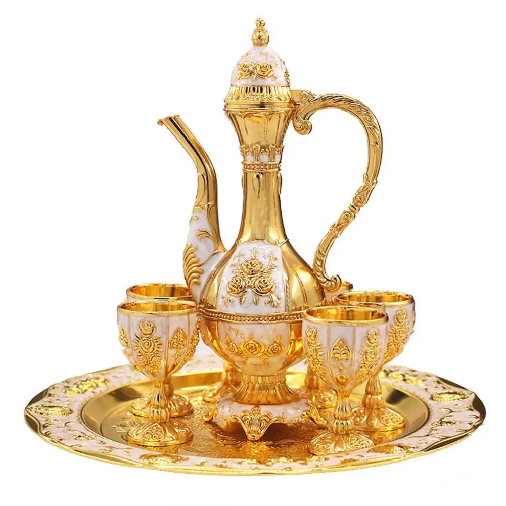 Набор для вина с декантером украшения чашками и сервировочный поднос аксессуар