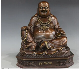 Бесплатная доставка китайский буддийский храм из чистой бронзы медный