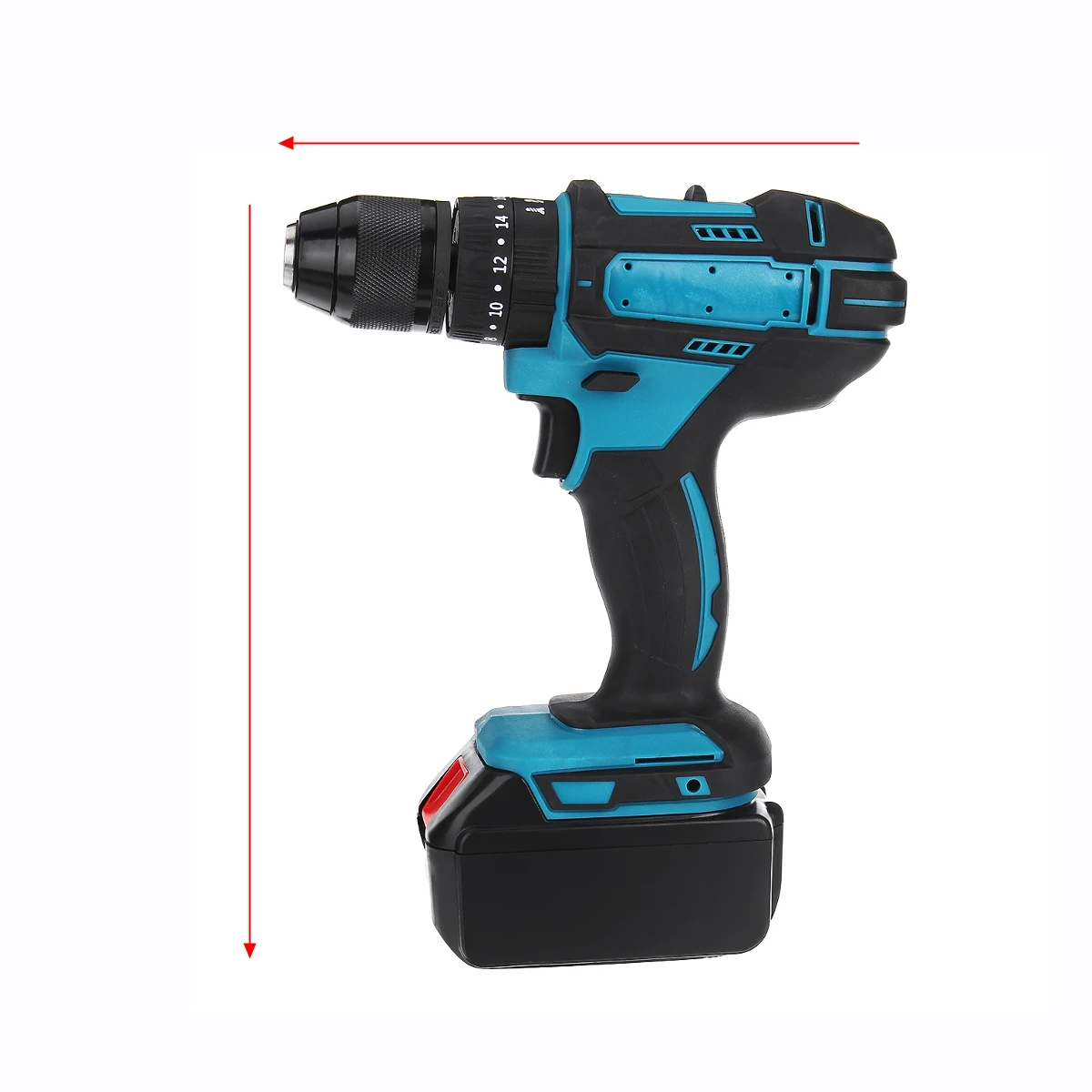 

Cordless Electric Drill 68V 6500mAh Screwdriver 25+3 Torque Impact Drills 2-Speed Tools Power Driver Li-ion Battery + LED lights