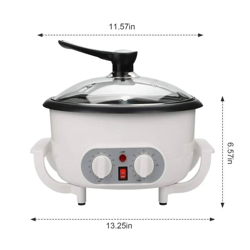

2020 220V Upgrade Home Coffee Roaster Machine Electric Coffee Bean Roaster With Timer 1200W Peanut Bean Home Coffee Roaster