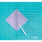 Идеальная полуквадратная и квадратная треугольная линейка для домашней швейной машины # HM-732