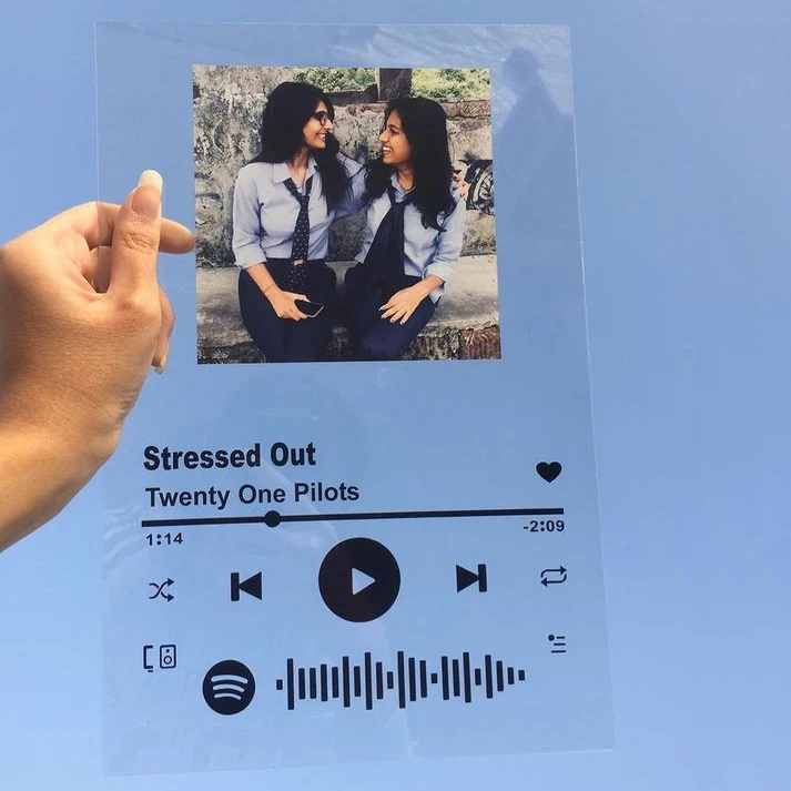 

Custom Spotify Code 10*15CM,15*20CM,20*25CM Acrylic Board Music Photo Album Personalized Spotify Codes Song Plaque