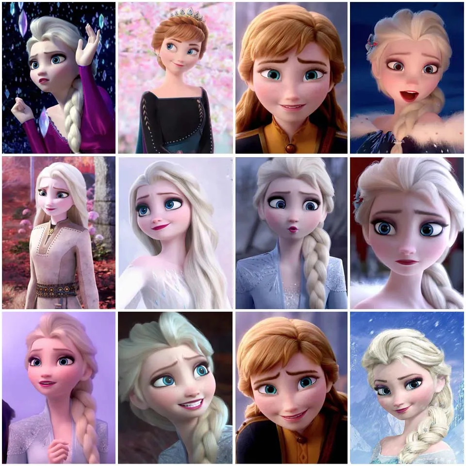 

Disney Эльзы и принцессы Анны из мультфильма «Холодное сердце» портрет роспись бриллиантами квадратный/круглый дрель наборы для вышивки крес...