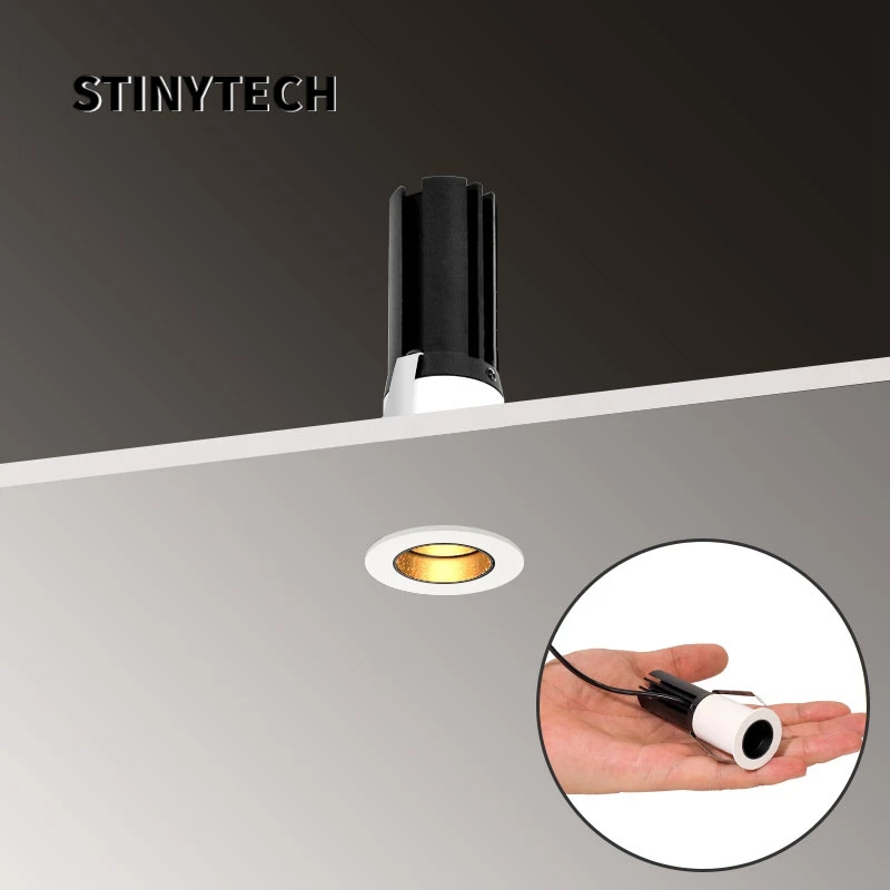 

STINYTECH Mini Spotlight 7W Recessed LED Downlight for Room Kitchen Embedded Narrow Hole OSRAM Chips CE Certificated Spot Lights