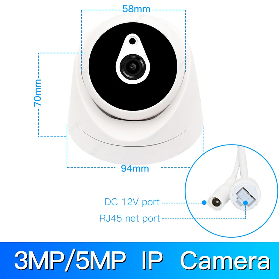 3MP/5MP IP камера H.265/H.264 наблюдения инфракрасная камера CCTV безопасности наружная купольная камера
