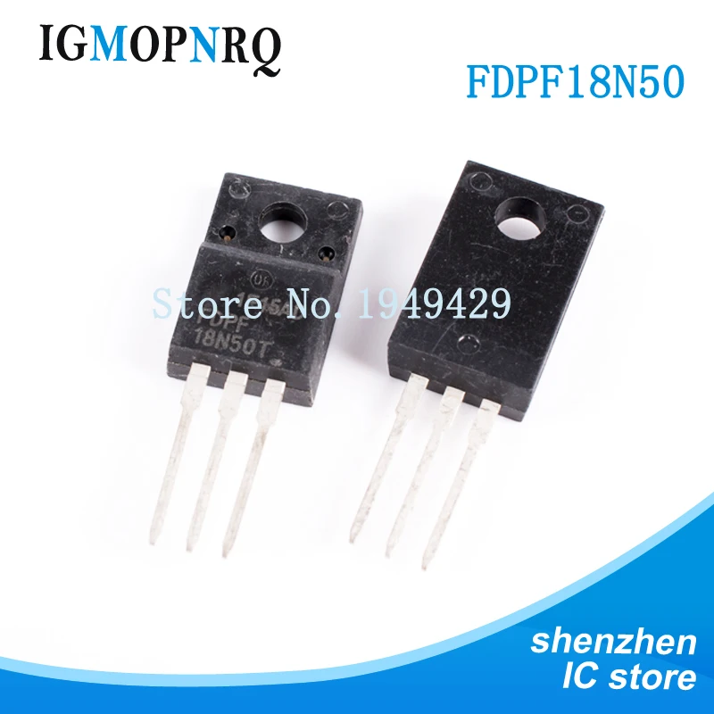 

10 шт./лот FDPF18N50 18N50 TO-220 MOSFET 500V N-CH New