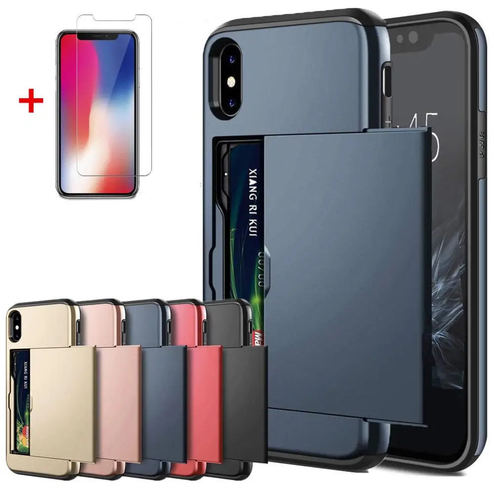 Деловые чехлы для телефонов с защитой экрана iPhone X XS Max XR 7 8 Plus 6 6s 5 5S SE XI 2019|Бамперы| |