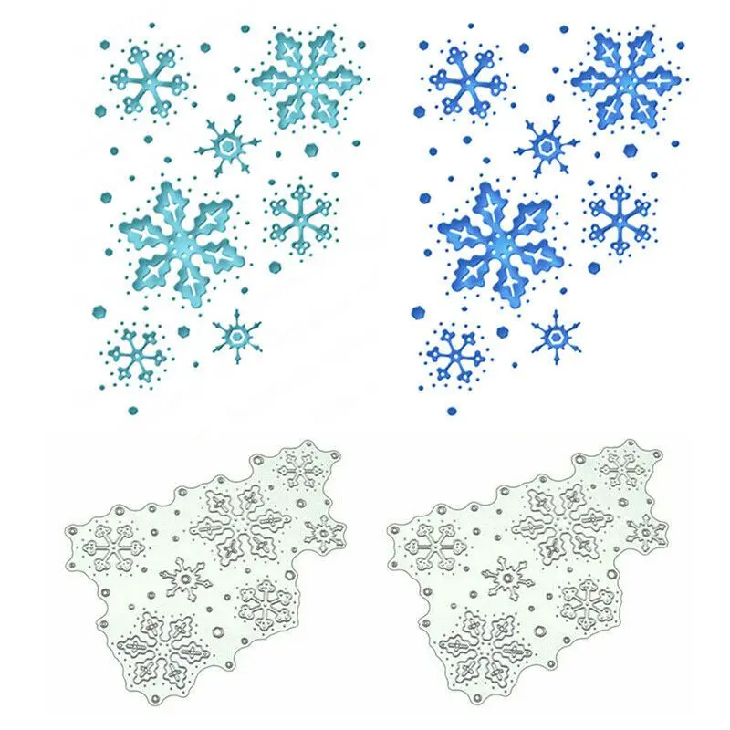 DIY штамп для вырезания Рождественская Снежинка металлические штампы