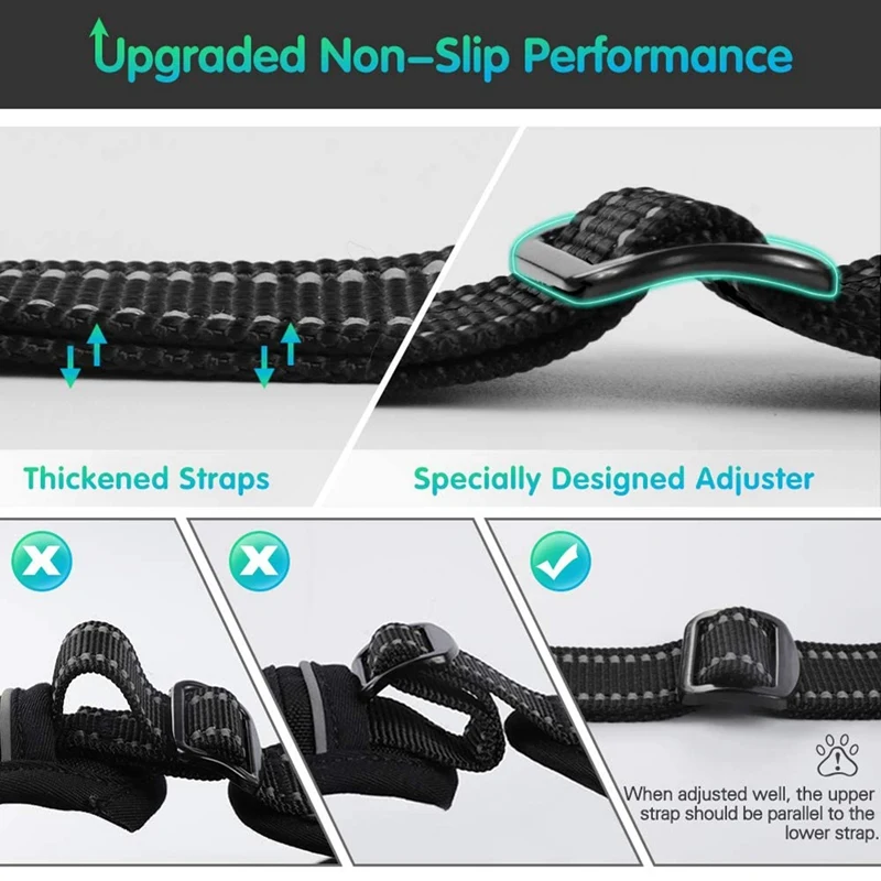 Шлейка для собак шлейка прогулок с металлическими кольцами и ручкой