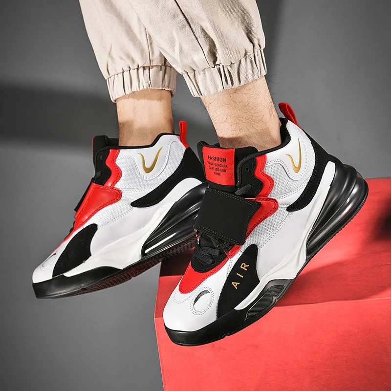 Ретро кроссовки баскетбольные Мужские дышащие Нескользящие осенне зимняя