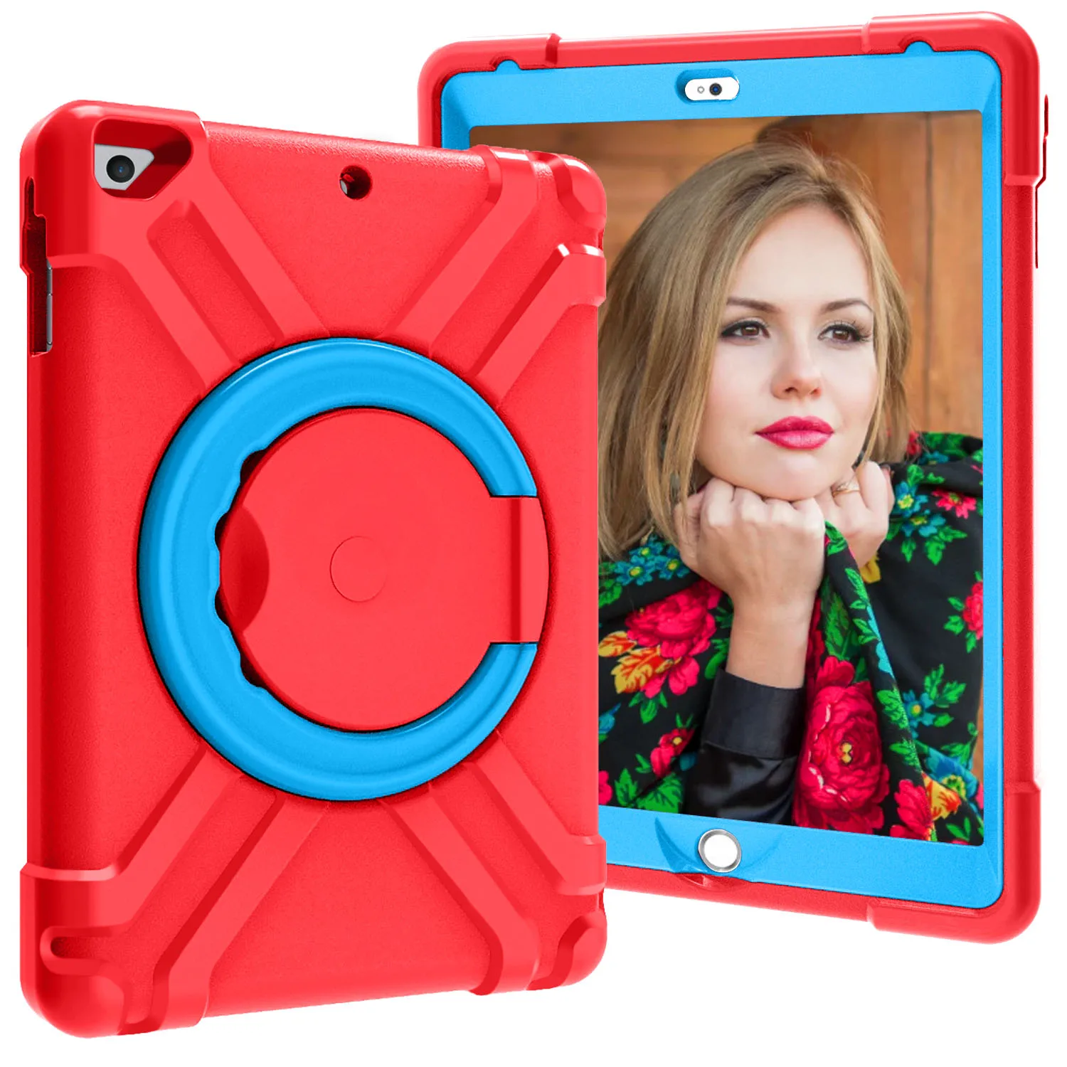 Ударопрочный EVA чехол для iPad Pro 9,7 A1673 A1674 360 Вращающийся силиконовый мягкий детский чехол-подставка для iPad Pro 9,7 чехол A1675