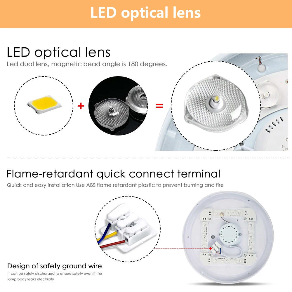 $17.02 LED Ceiling Lamp 12W 18W 24W 48W 220V Cold Warm White Natural Light For Bedroom Livingroom Round Modern Ceiling Light Ultra Thin