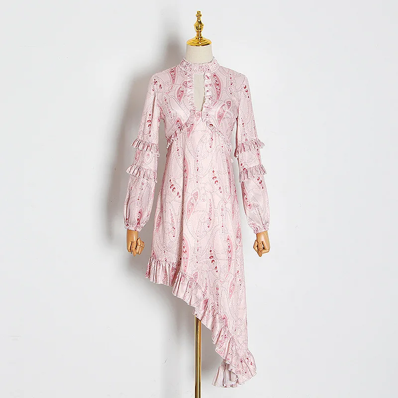 

2021/45595 New Fashion Sexy Chiffon Dress in early autumn