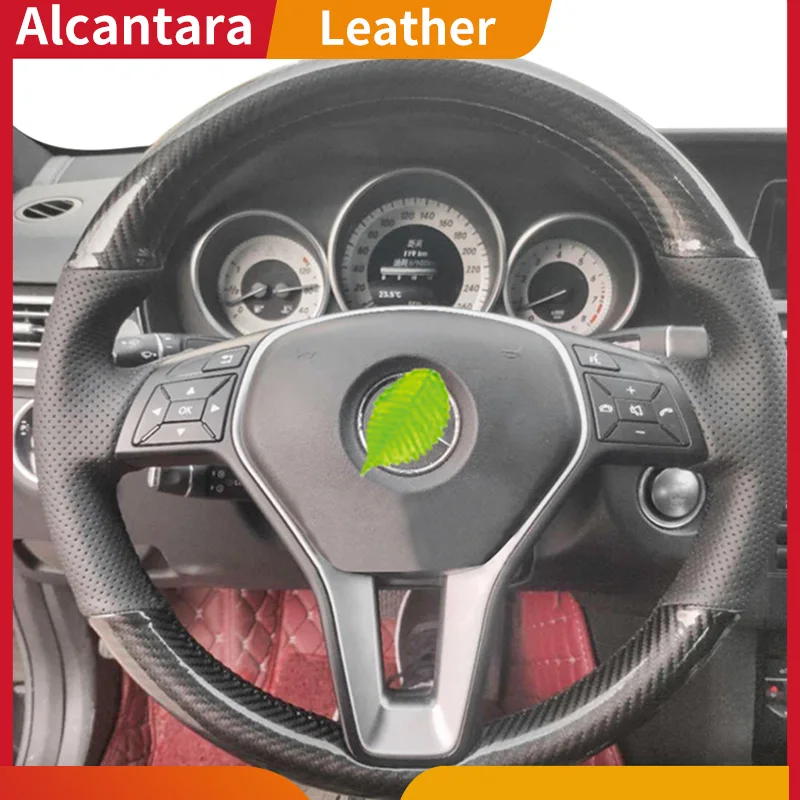 

Alcantara Steering wheel cover For Mercedes-Benz E-Class C-Class 180E 200 260E 320E 400 300L 2013-2015 2014 leather Grip Cover