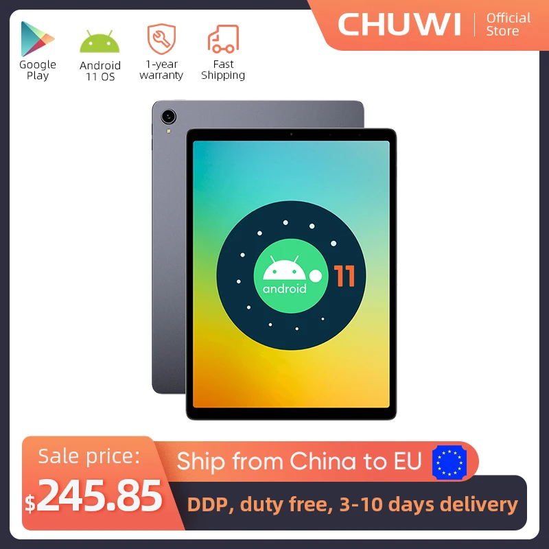 [Мировая премьера] планшетный ПК планшет CHUWI HiPad плюс Android 11 ОС &quot2K FullView Экран Octa Core