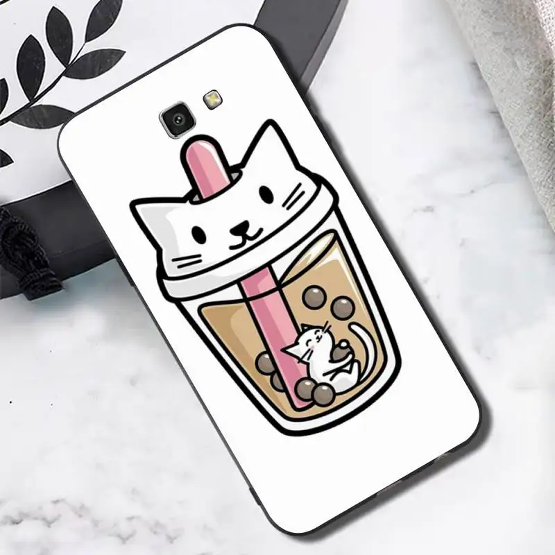 Чехол для телефона TOPLBPCS Ctue с рисунком молочного чая медведя Boba Samsung J4 plus J2prime J5 J6 2016