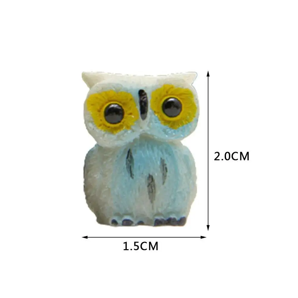 

Hot Selling Cute Owl Bird Mini Animal Miniature Fairy Garden Home Decoration Houses Mini Craft Micro Landscaping Decor DIY