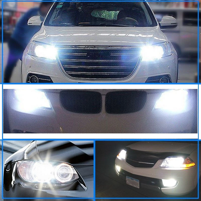 

LED Car Light 2pcs Auto H3 Lamp Universal 4014 Bulb COB DC 12V Driving Fog