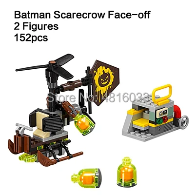 Marvel Супергерои Мстители 4 эндигра Sanctum Minifigs фигурки танос Человек-паук Доктор Стрэндж строительные кубики, детские игрушки в подарок - Цвет: Scarecrow Face-off