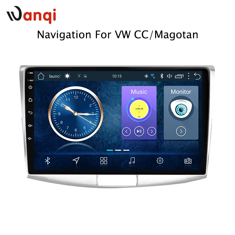 Автомобильный gps навигатор wanqi 10 1 8 дюйма для Volkswagen magotan CC passat 7 B7 2012 2018