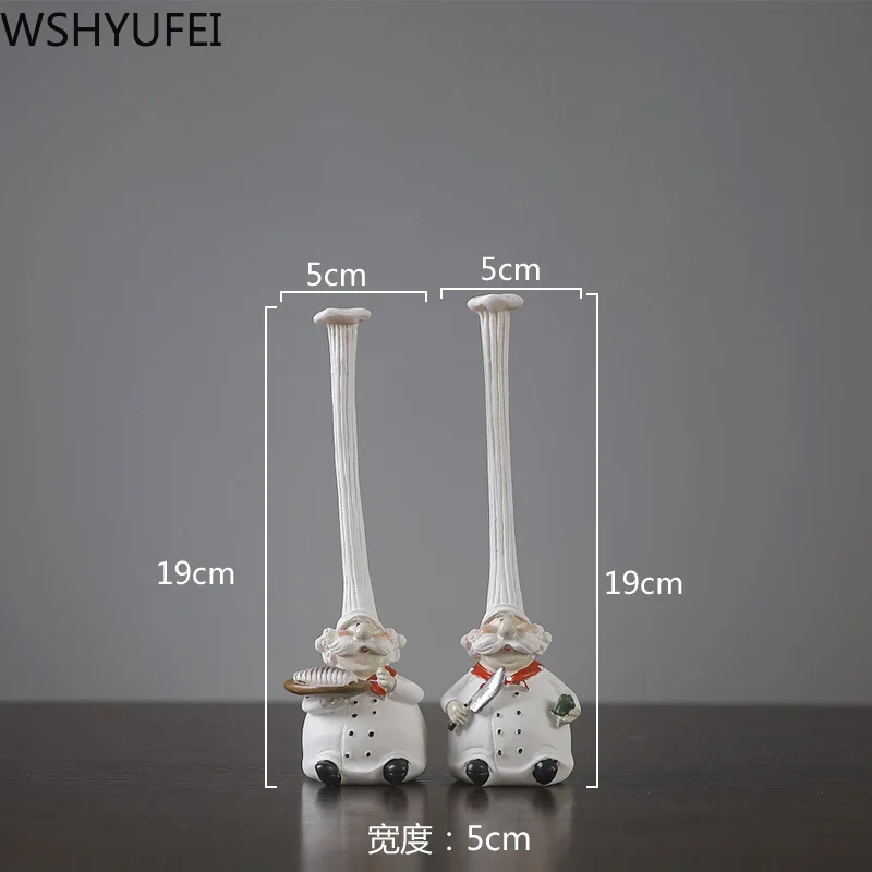 Фигурка шеф-повара из смолы для украшения дома Кухонное украшение открывалка