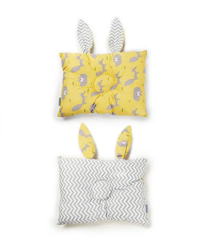 Pudcoco Cartoon Soft Baby Pillows Newborn Infant Cotton Pillow Positioner Prevent Flat Head Anti Roll Cushion | Мать и ребенок