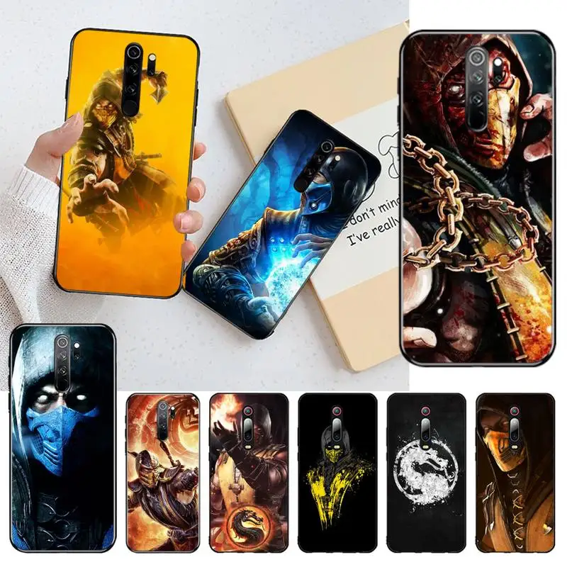 YJZFDYRM Скорпион в Mortal Kombat силиконовый черный чехол для телефона Redmi Note 9 8 8T 8A 7 6 6A Go Pro