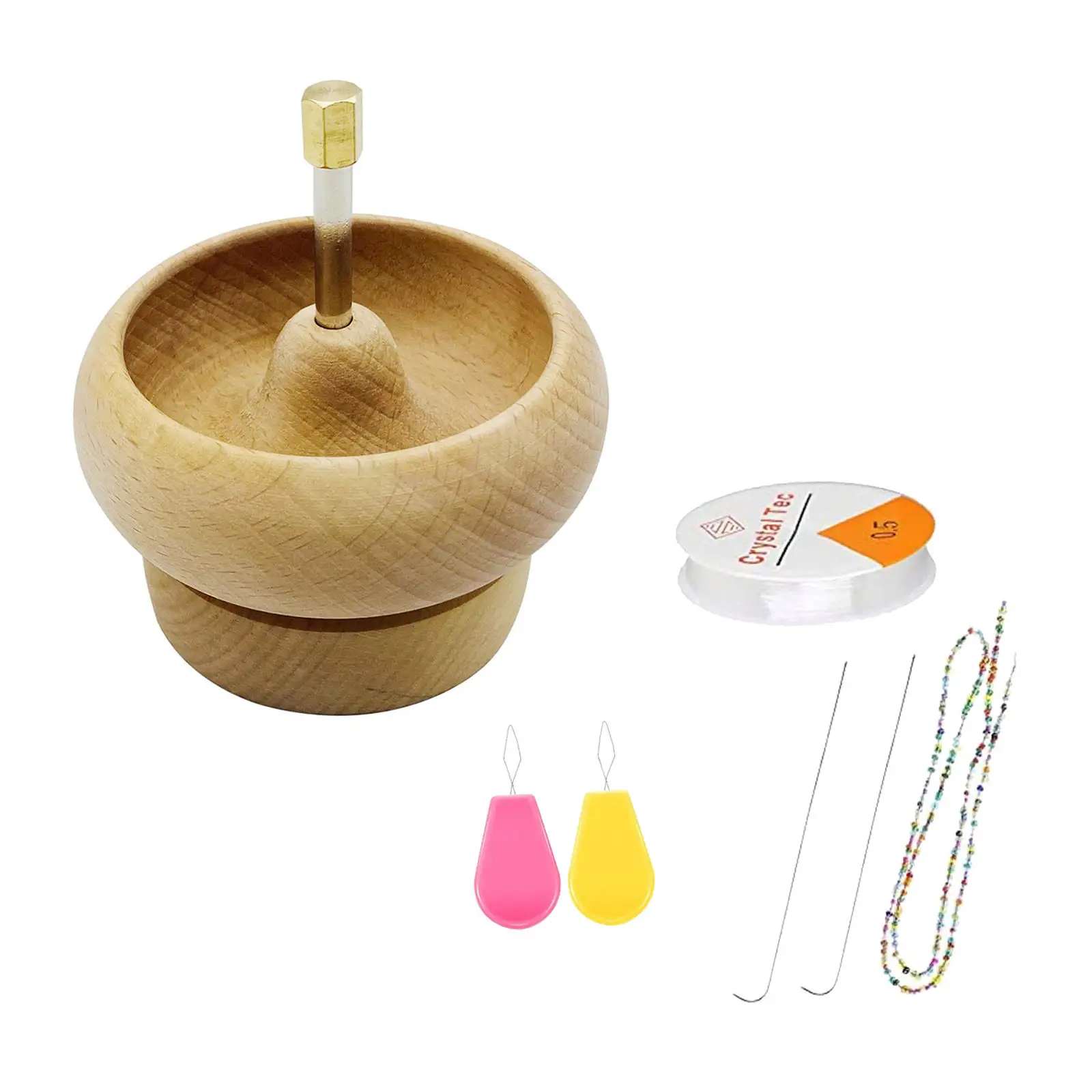

Handmade Bead Spinner Making Bead Fast Beader Holder Bead Loader for Crafting Chain