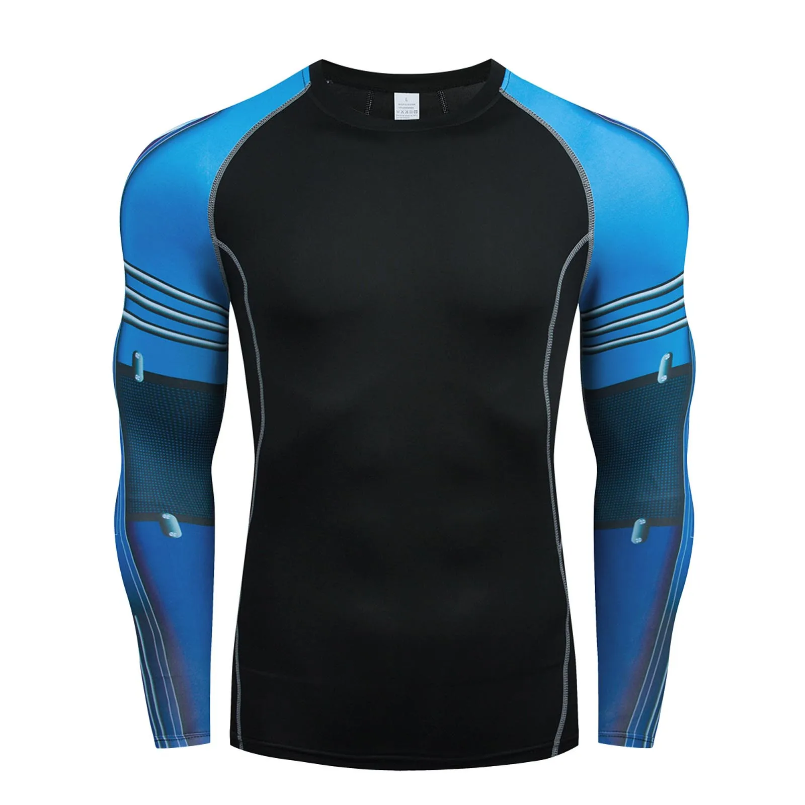 

Round Men's T Cool Pullover Bottoming Drying Shirt Neck Quick Shirt And Sports Men's blouse Men Shirt