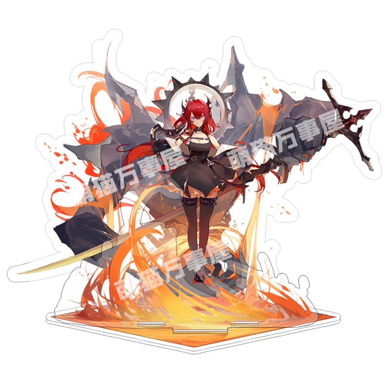 

20CM Game Arknights Skadi Surtr Surt Cartoon Stand Figure Model Display Plate Toy Decktop Decor Collection Cosplay Xmas Gifts