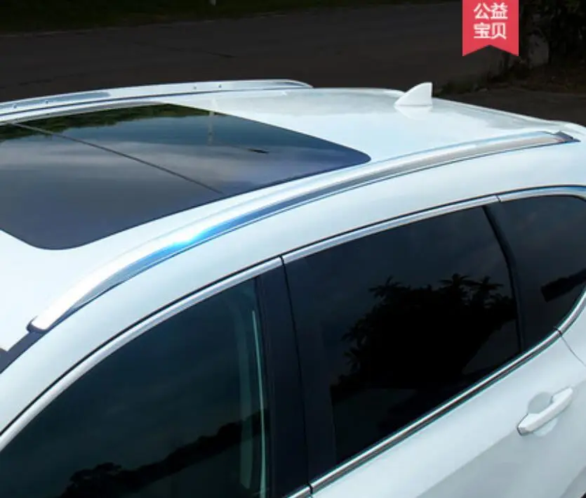 silver Для Honda CR-V CRV Высококачественный алюминиевый сплав багажник на крышу автомобиля весы для багажа бар - Цвет: silver