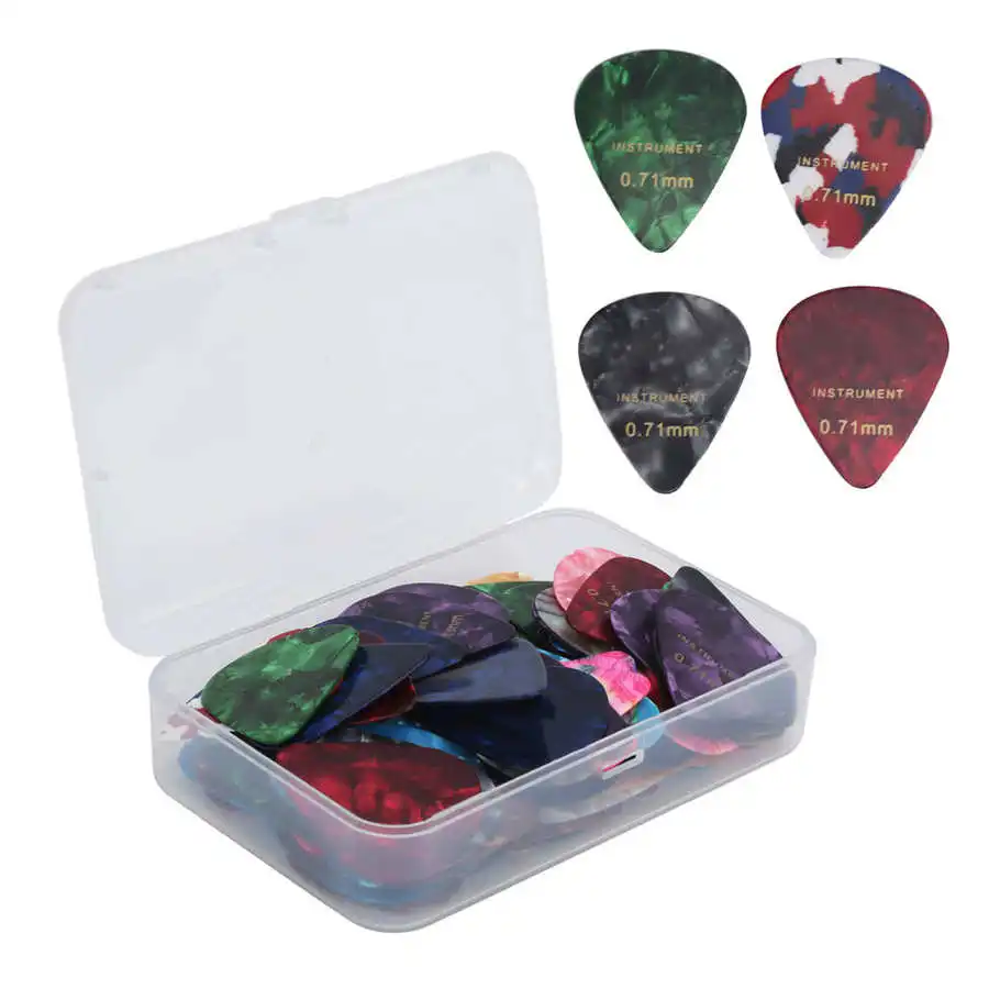 100 шт. универсальные гитарные медиаторы из ПВХ легкий Теплоизоляционный цветной 0