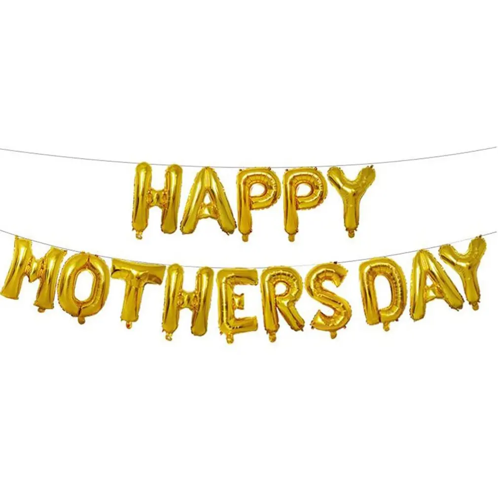 

10 Inch Happy Mother's Day Balloon Set Mother's Day Decoration Party Decoration Supplies Aluminum Film Decoration Balloon