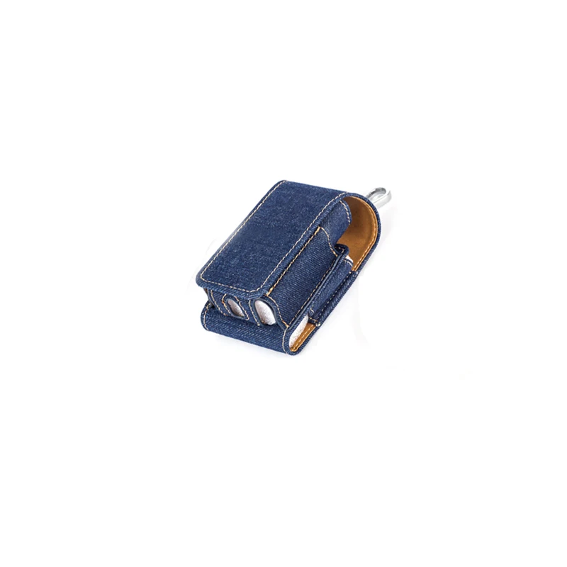 Dark blue 2 в 1, защитный чехол для glo, кожаный чехол для переноски, сумка для glo, держатель Ecig - Цвет: Dark blue