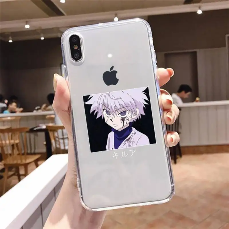 

hunter x hunter Phone Case Transparent soft For iphone 5 5s 5c se 6 6s 7 8 11 12 plus mini x xs xr pro max
