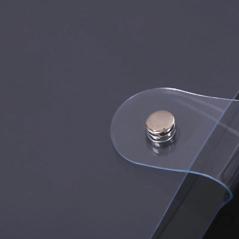 

Прозрачная цветная пластиковая папка с зажимом для файлов A4 блокнот свободный школьный офис