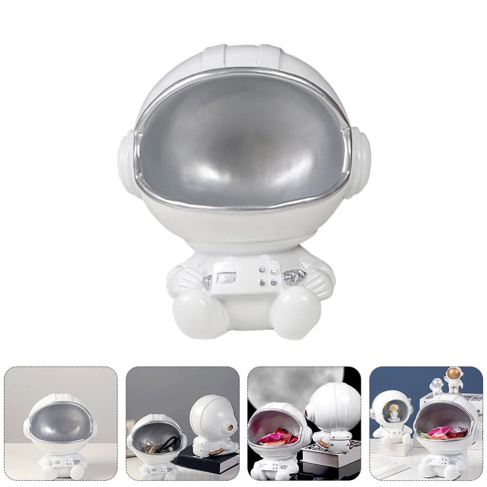 

1pc Astronaut Stroage Box Astronaut Desktop Ornament Resin Desktop Adornment