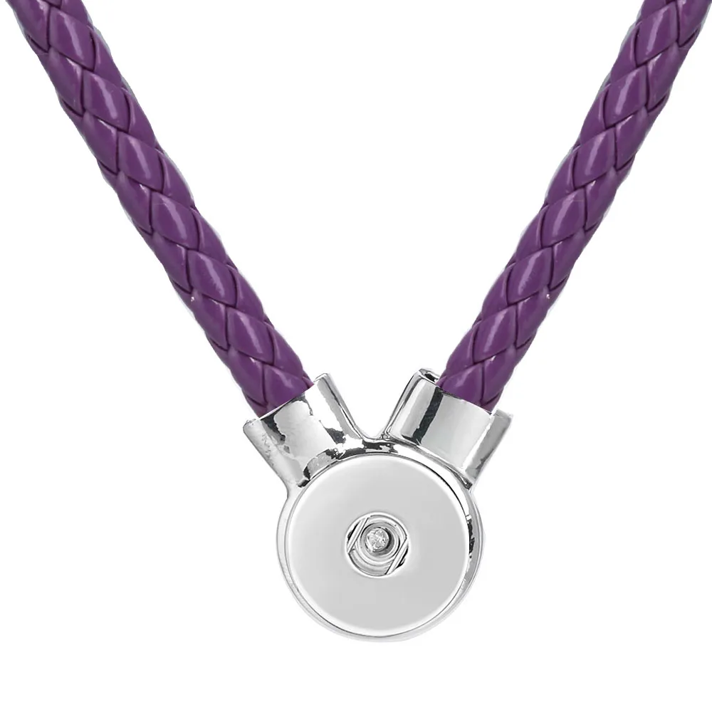 Горячая Распродажа искусственное ожерелье 13 цветов плетеное кожаное 18 мм с