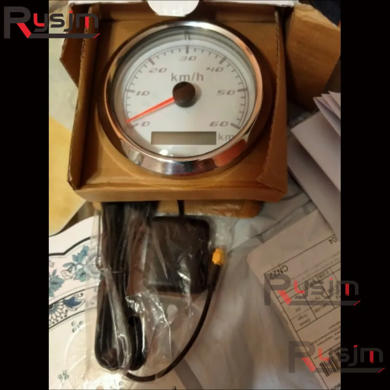 316 нержавеющая сталь L-образная панель 85 мм GPS Спидометр Датчик Одометр 60 км/ч